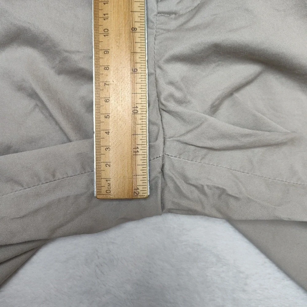Moss London Pants Mens 36x31 Beige Chino‎ Slim Tapered Cotton Lyocell Stretch
